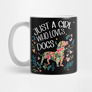 Dog Cute Just A Girl Who Loves Dogs dachshund Gift For Girls Women Mug